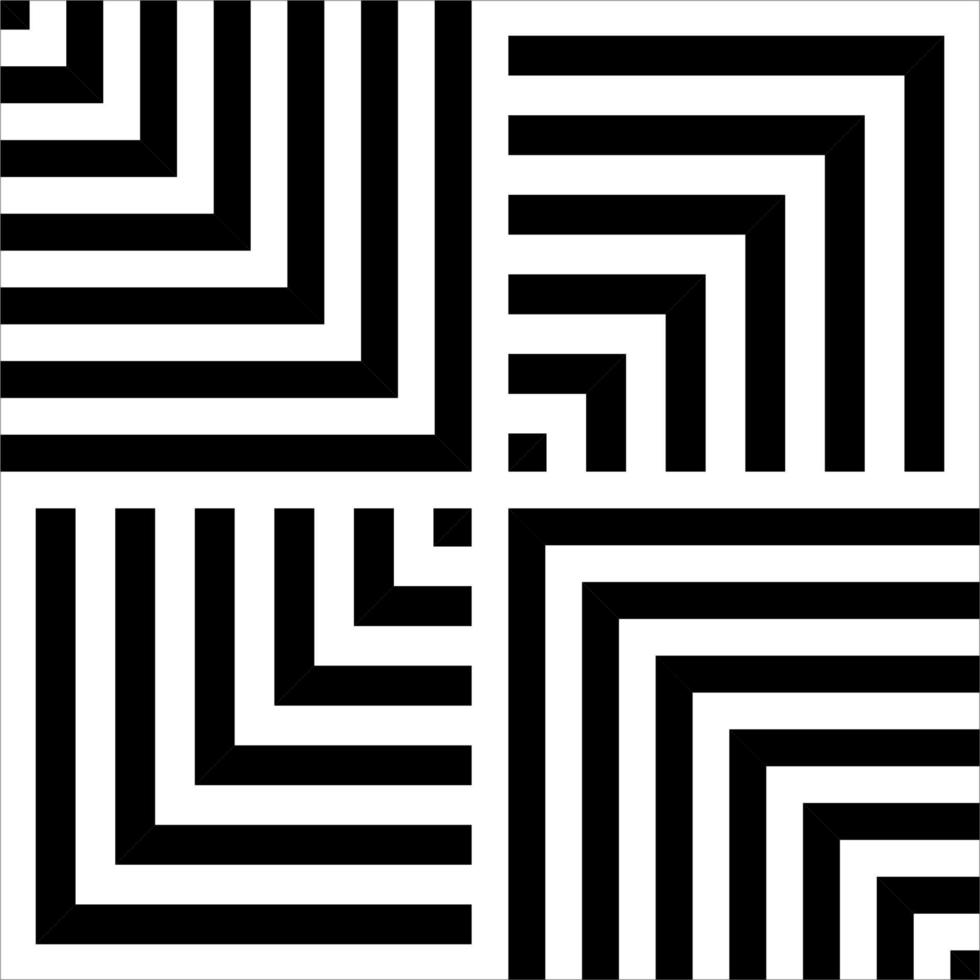 Stripes Motifs Pattern in Black White. Decoration for Interior, Exterior, Carpet, Textile, Garment, Cloth, Silk, Tile, Plastic, Paper, Wrapping, Wallpaper, Pillow, sofa, Background, Ect. Vector