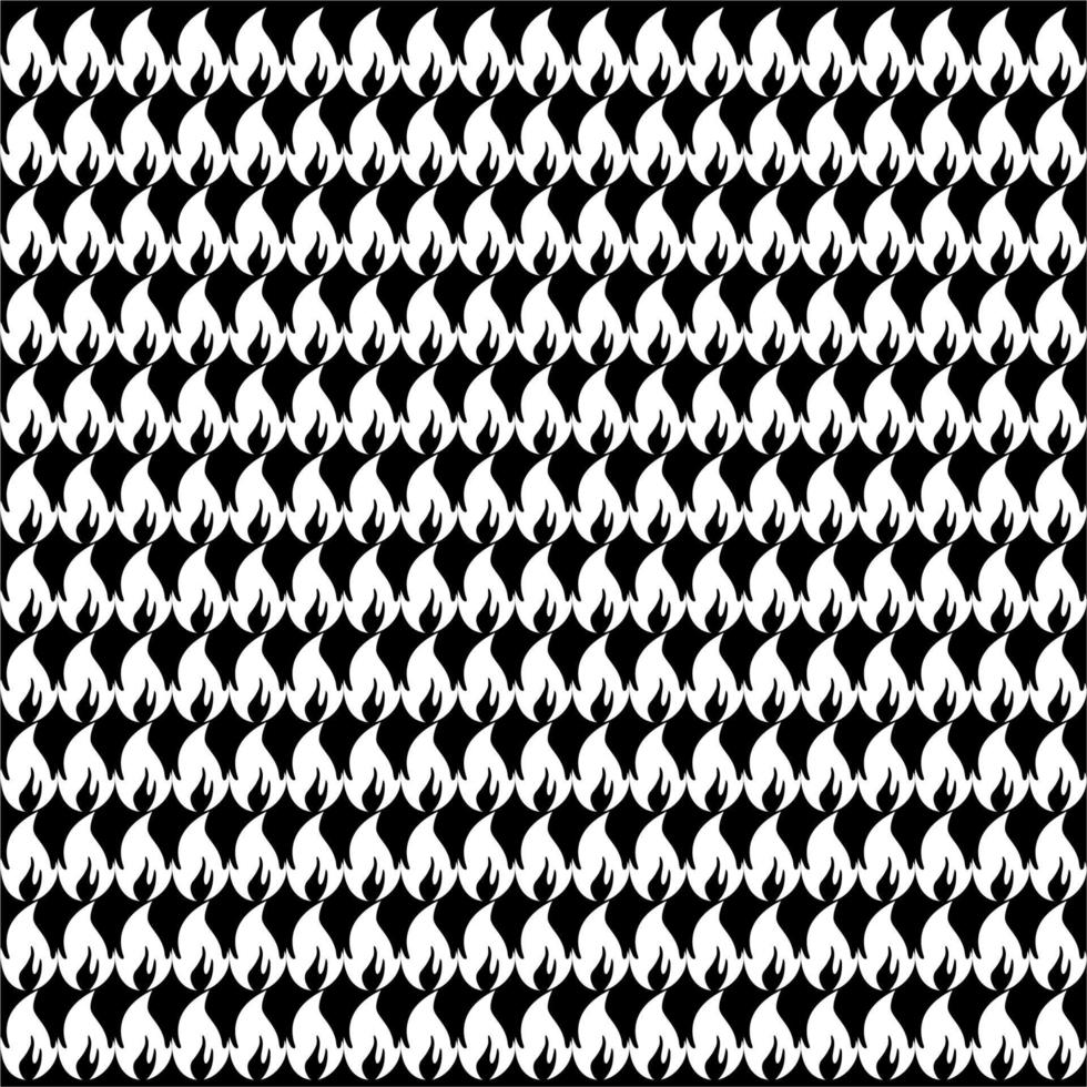 Fire Motifs Pattern for Decoration, Ornate or Graphic Design Element. Vector Illustration