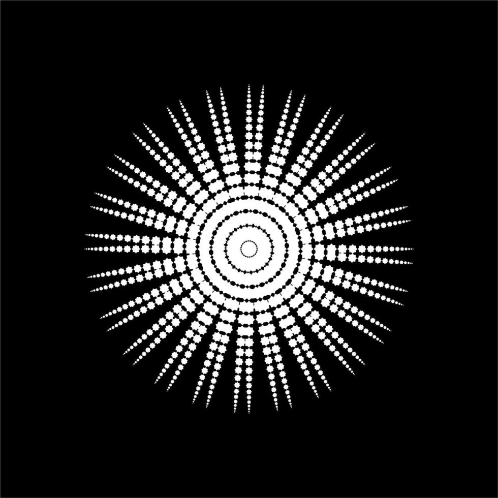 Mandala, Circle Shape made from Eight Point Star Shape. Vector Illustration