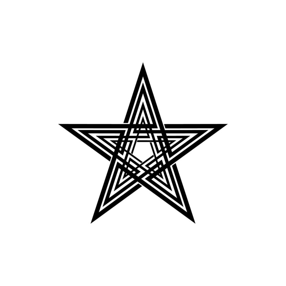 forma de estrella para logotipo, icono, símbolo, pictograma o elemento de diseño gráfico. ilustración vectorial vector