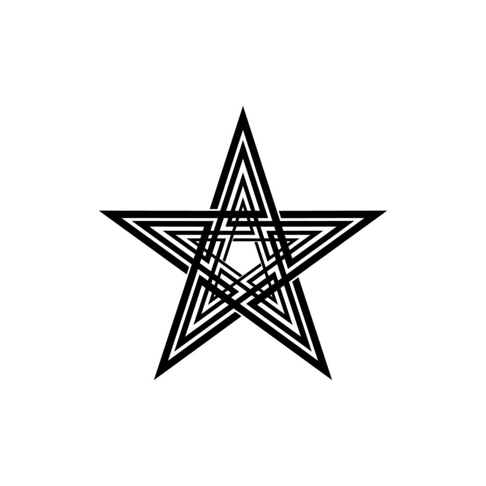 Star Shape for Logo, Icon, Symbol, Pictogram or Graphic Design Element. Vector Illustration