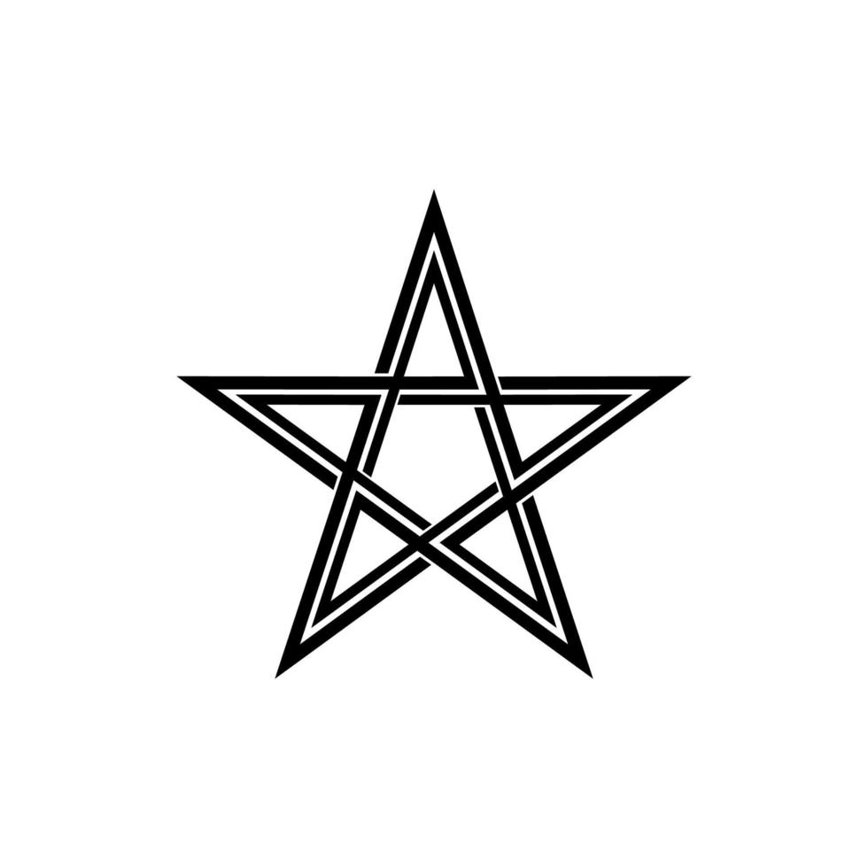 forma de estrella para logotipo, icono, símbolo, pictograma o elemento de diseño gráfico. ilustración vectorial vector