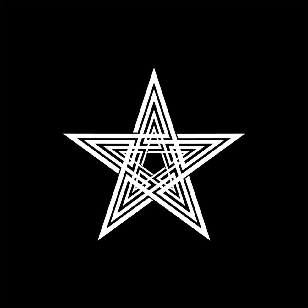 Star Shape for Logo, Icon, Symbol, Pictogram or Graphic Design Element. Vector Illustration