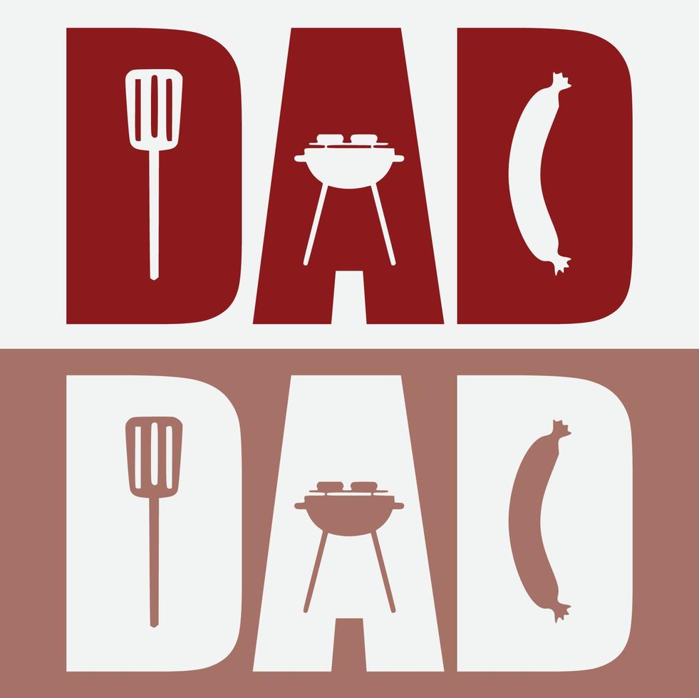 Dad Typography for T-shirt design, Mug Design and Printing Project vector