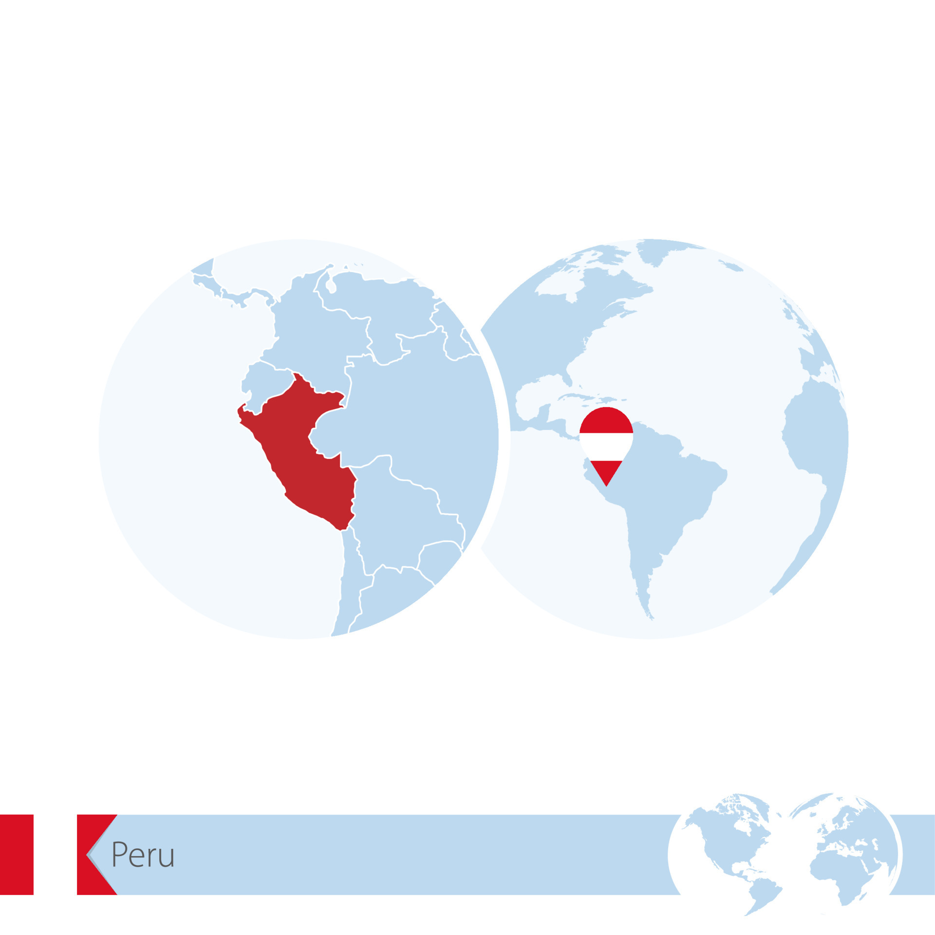 Peru On World Globe With Flag And Regional Map Of Peru 9282105 Vector Peru On World Globe With Flag And Regional Map Of Peru Vector 