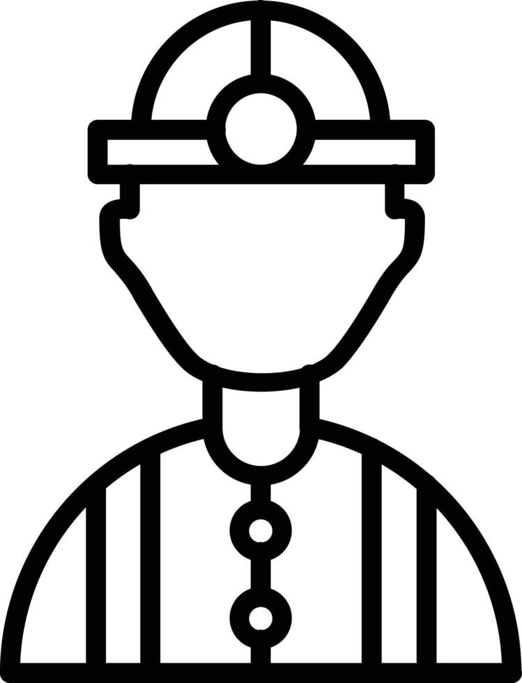 Worker Vector Line Icon