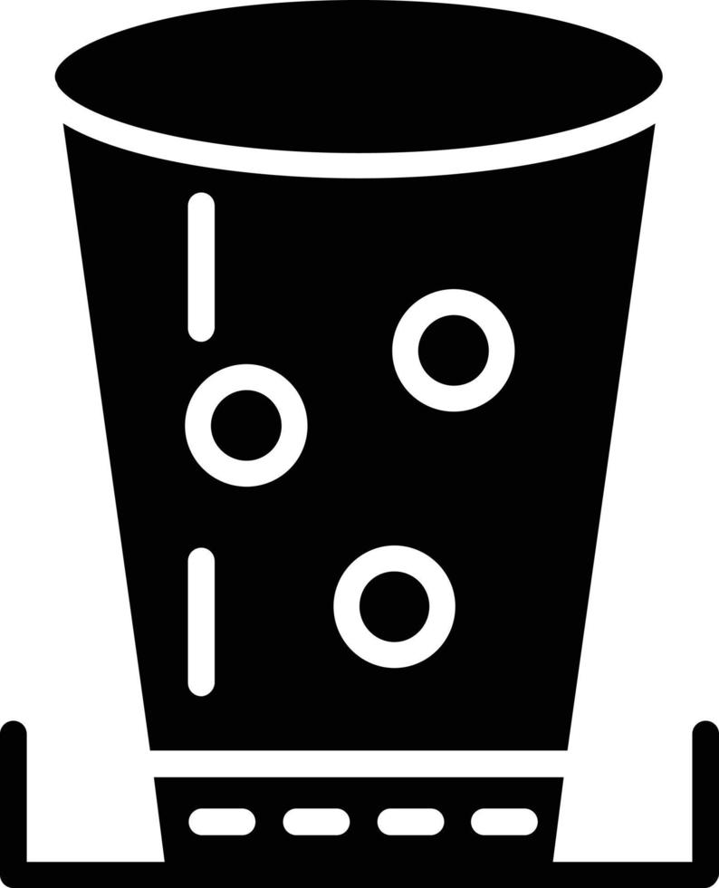 Glass Glyph Icon vector