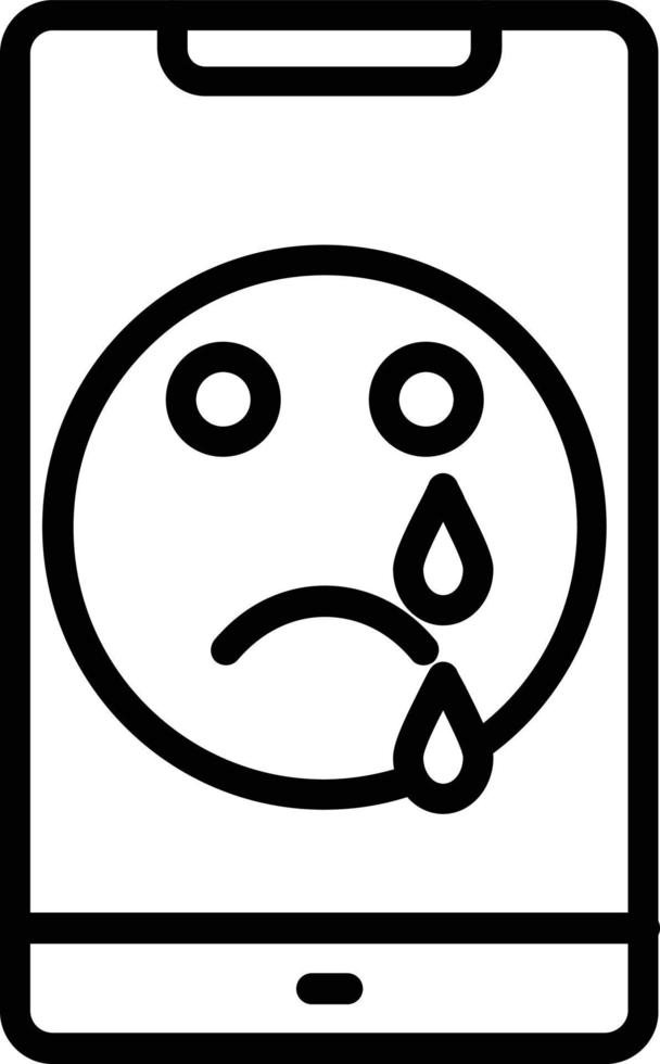 Sad Vector Line Icon