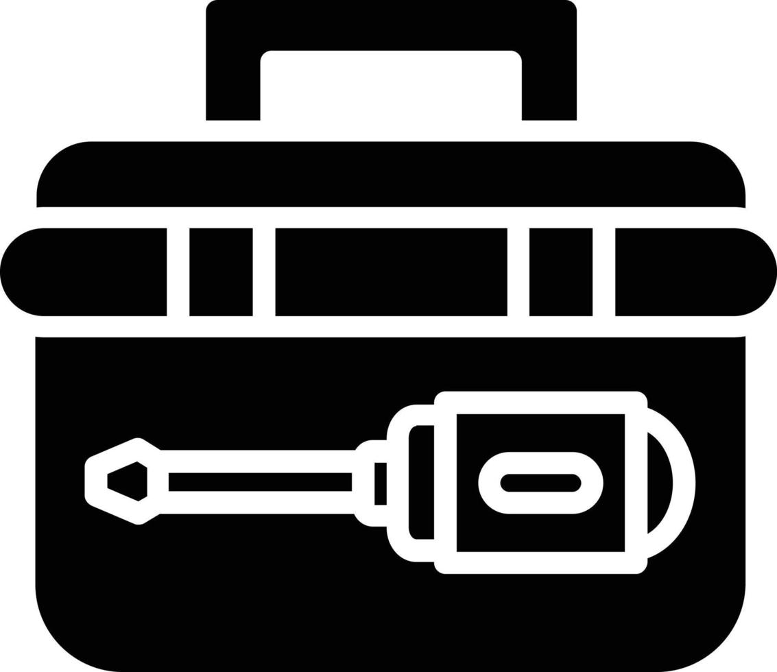 Tool Box Glyph Vector Icon