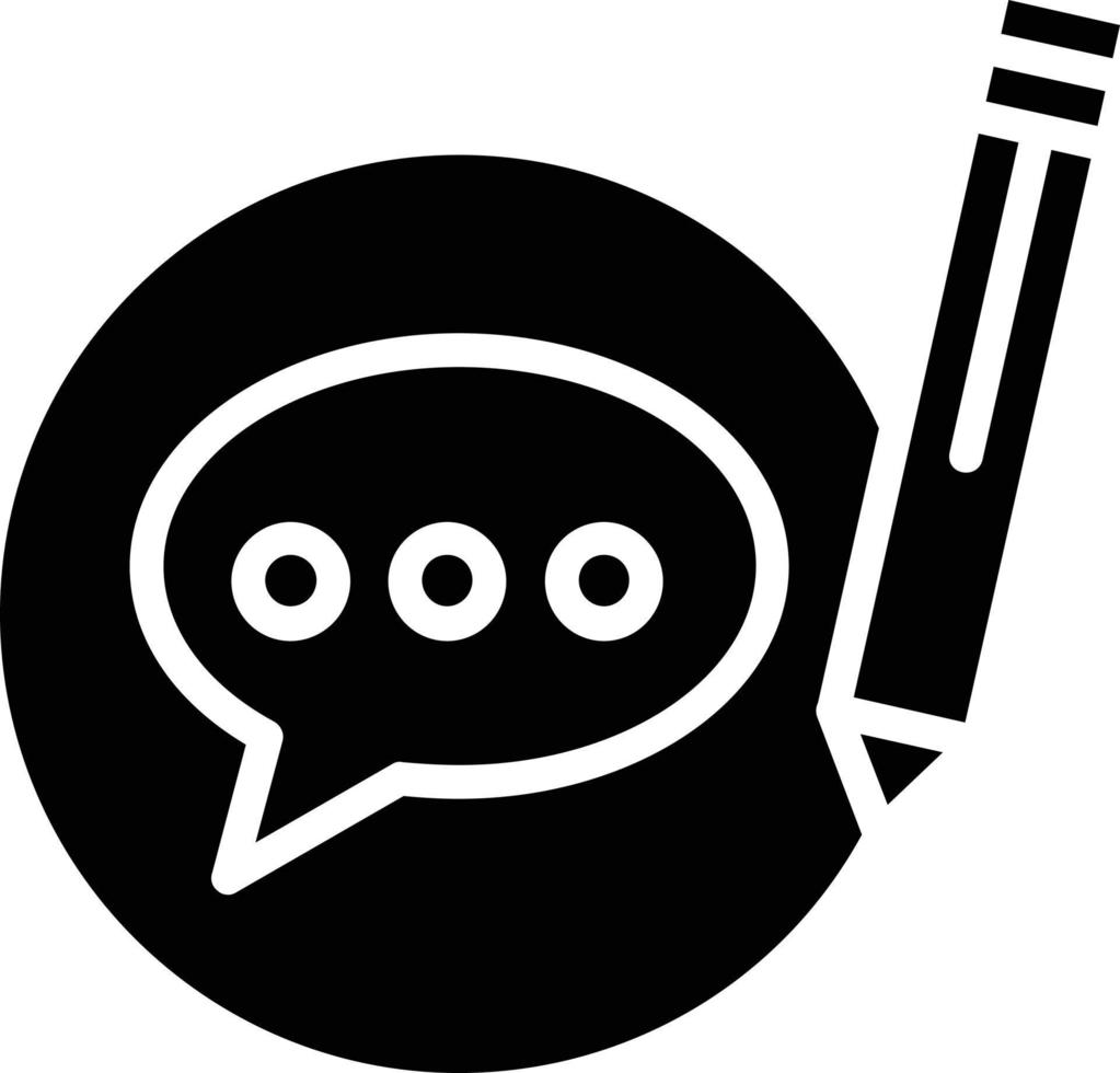 Blogger Glyph Icon vector