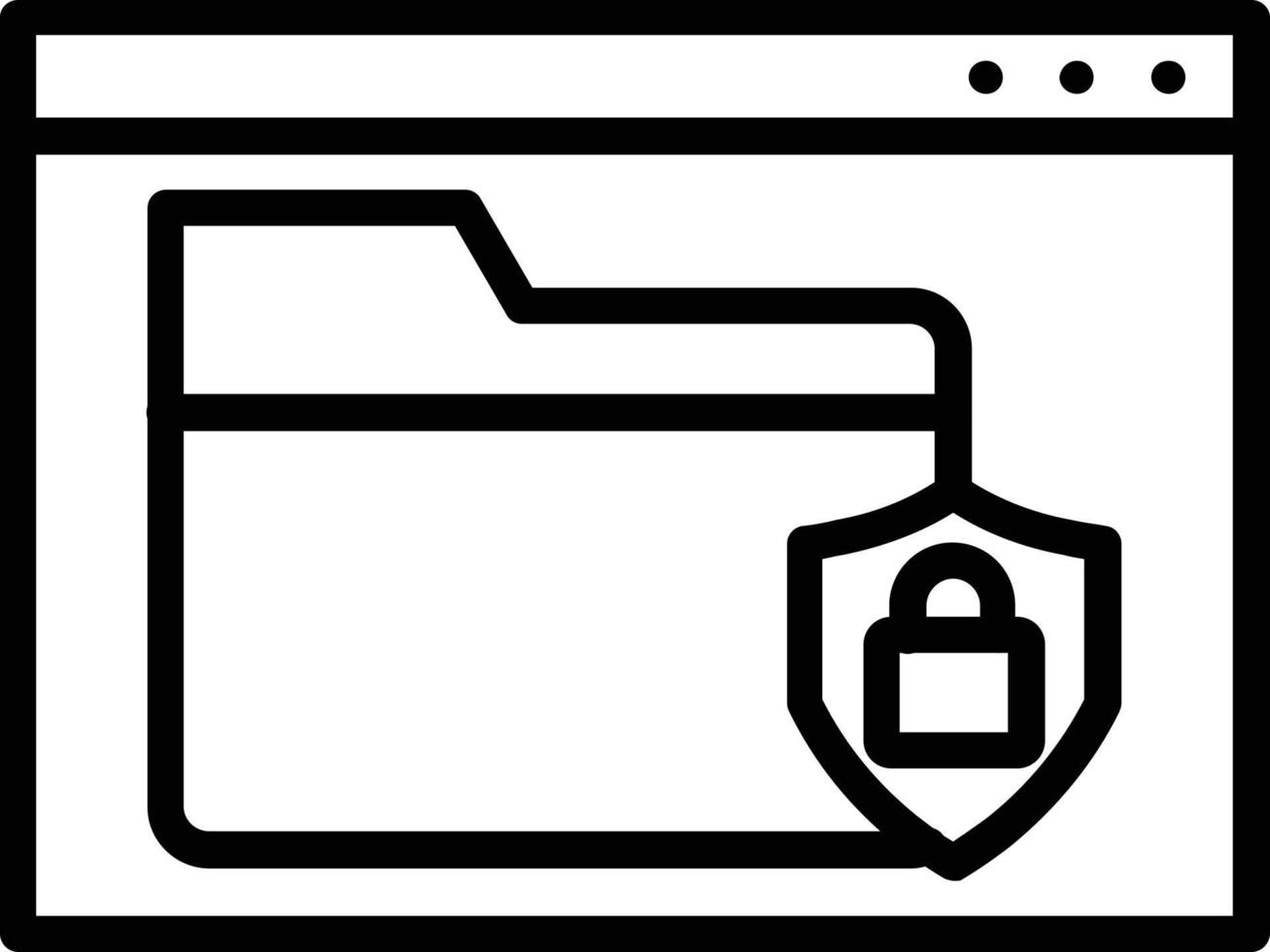 Folder Vector Line Icon
