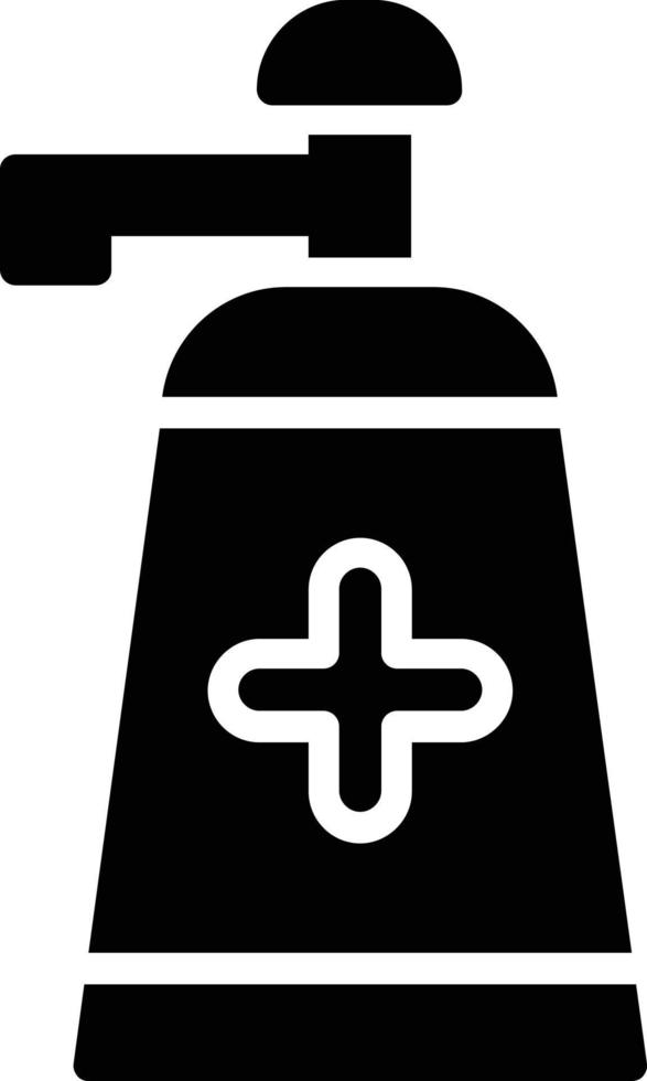 Sanitizer  Glyph Icon Design vector