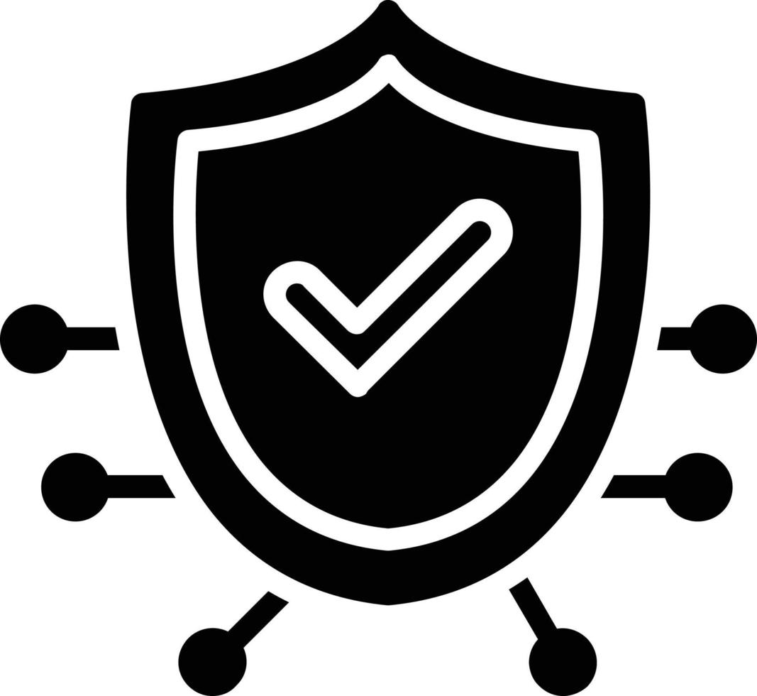 Protection Glyph Icon vector