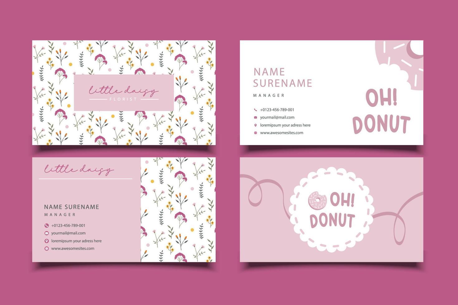 Simple Business Card Design vector