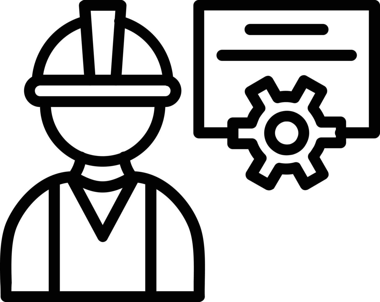 Maintenance Vector Line Icon