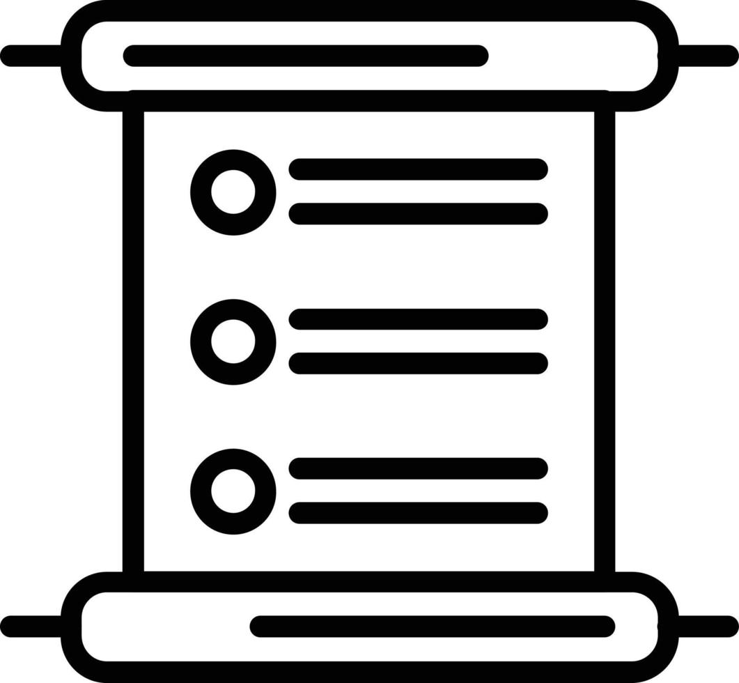 Instructions Vector Line Icon