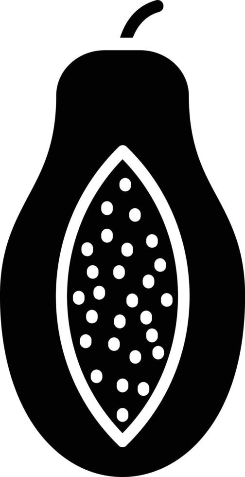 Papaya Glyph Icon vector