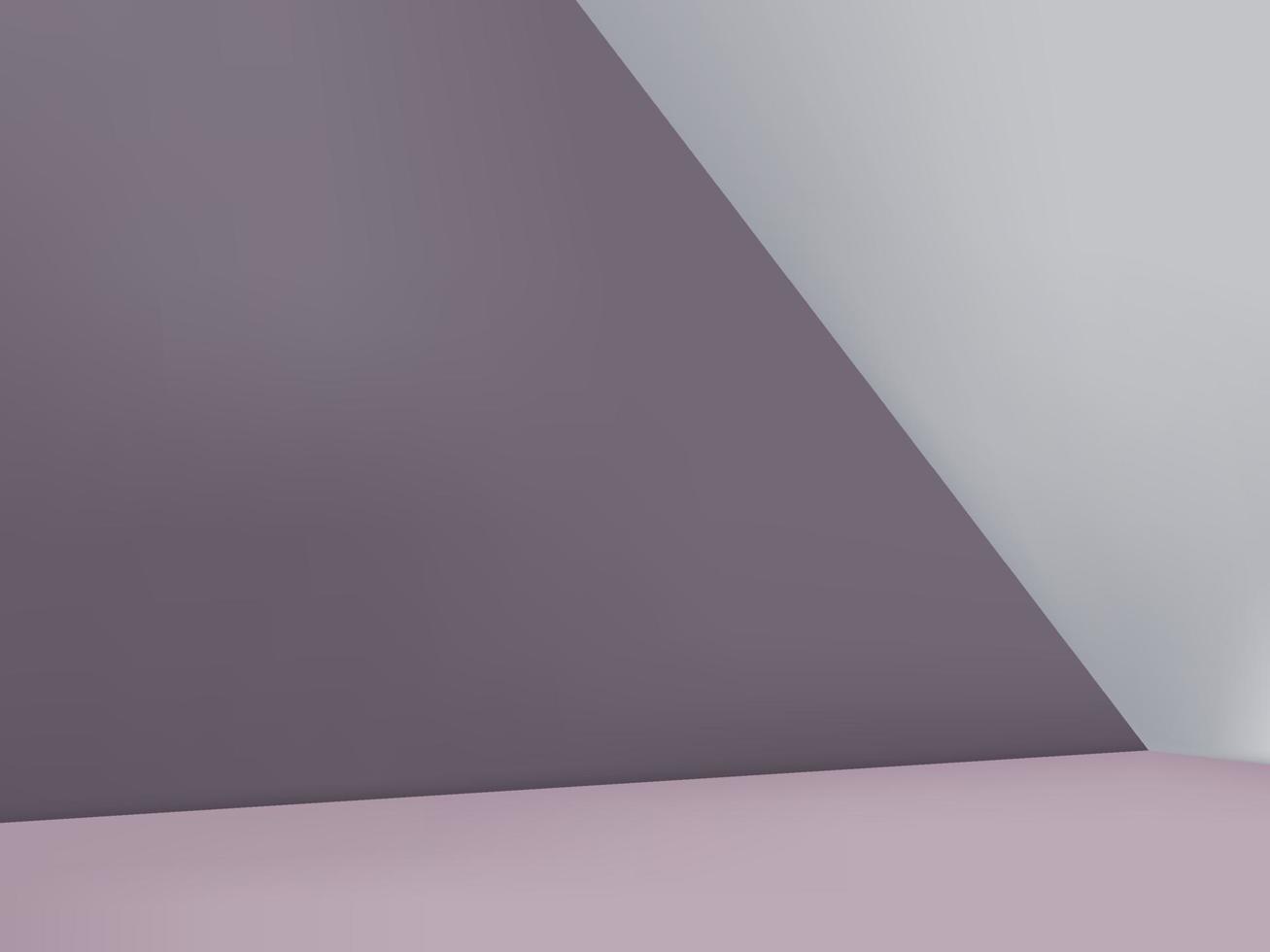 fondo mínimo vectorial, esquina geométrica en violeta pastel y gris claro vector