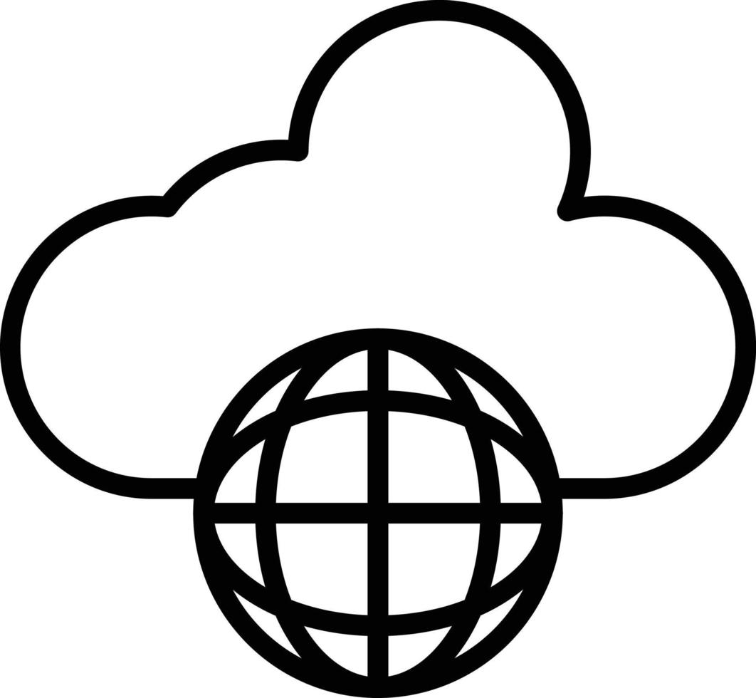 Global Vector Line Icon