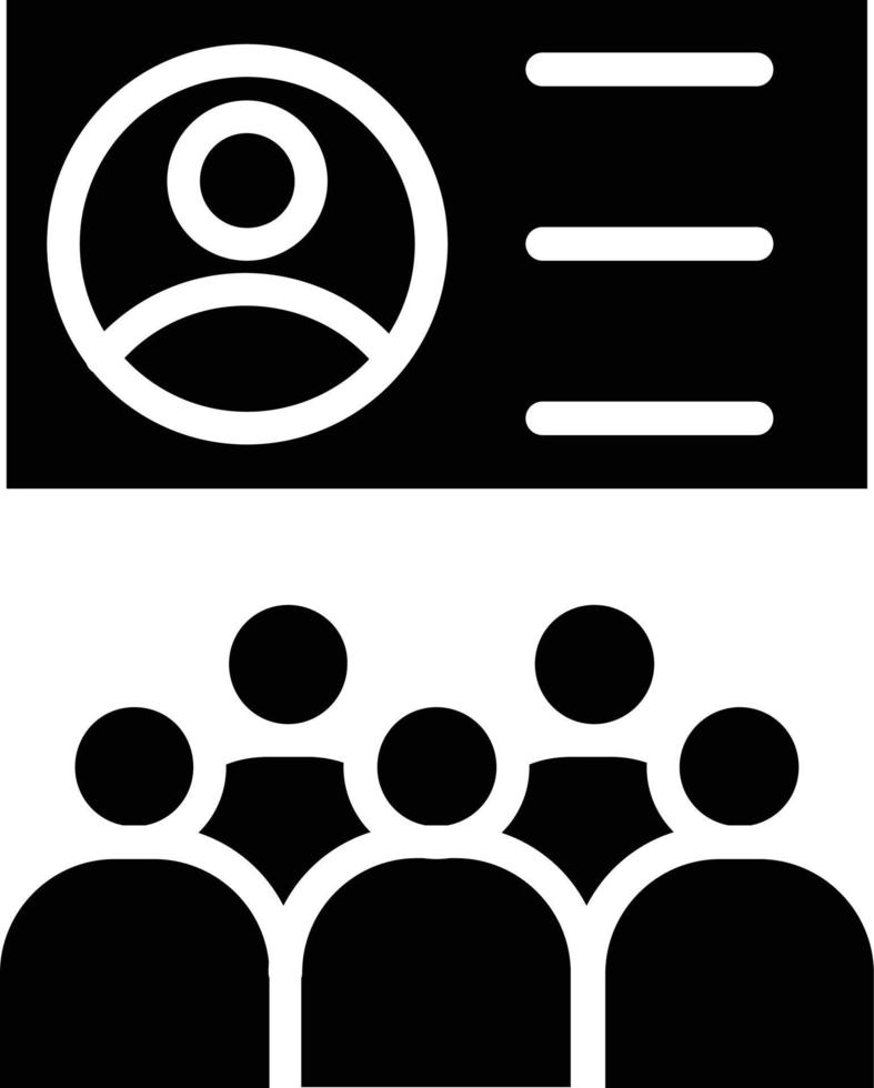 Seminar Glyph Icon vector