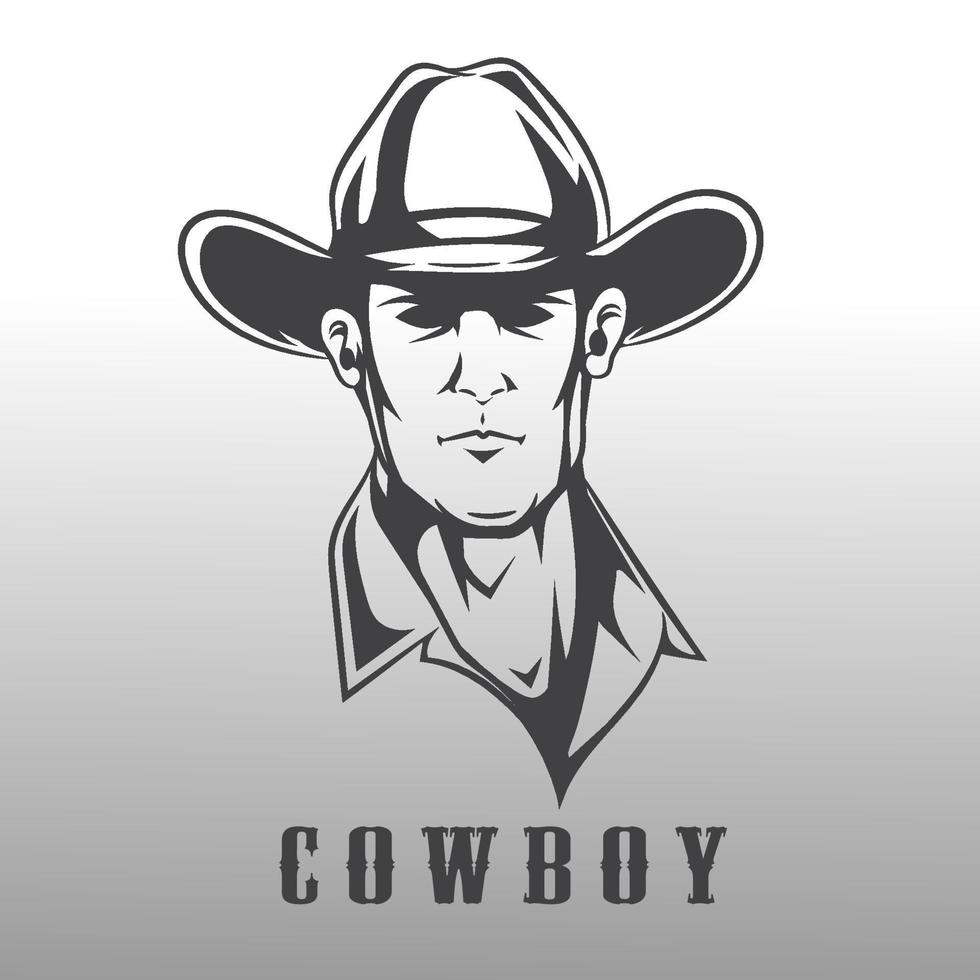 Cowboy logo vector