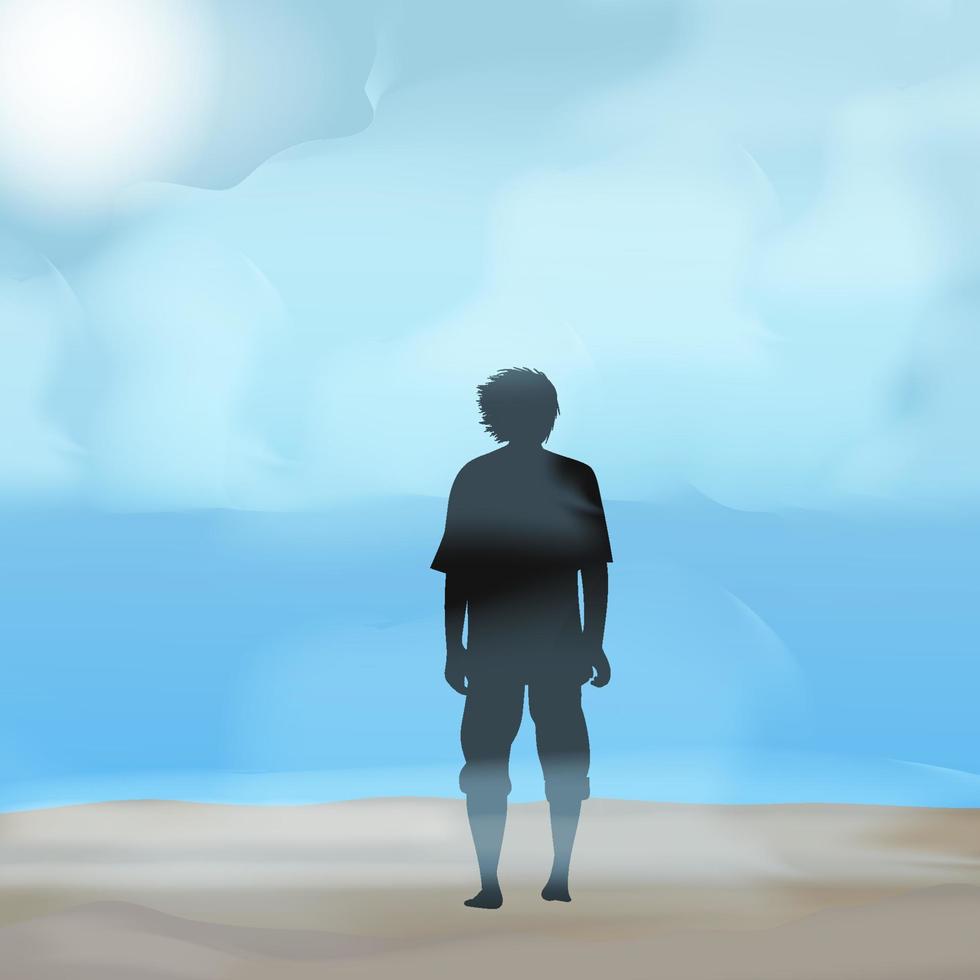 Lonely vector illustration