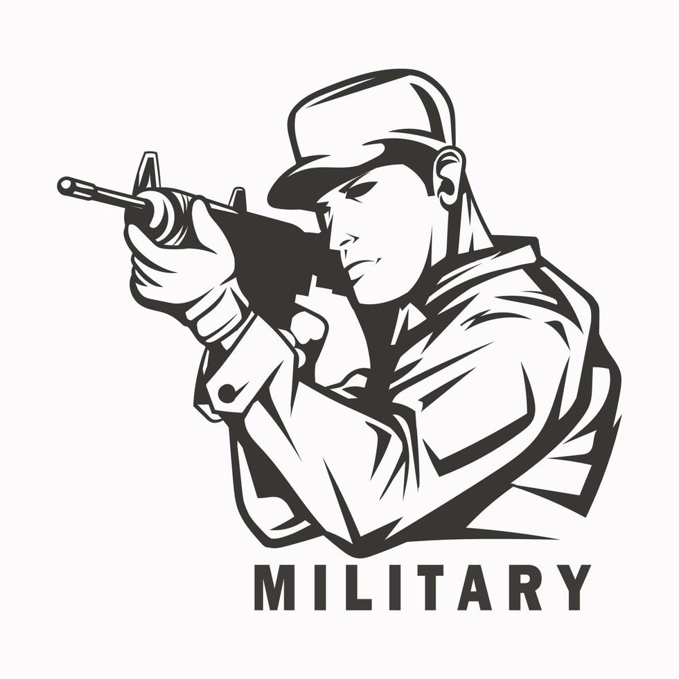 vector del ejército militar