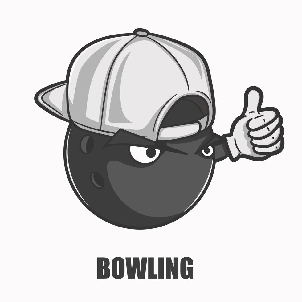 Bowling mascot vector