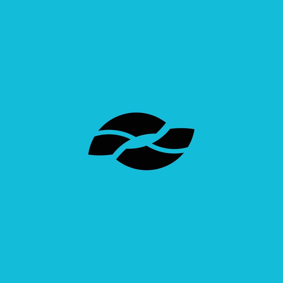 Creative black colour logo design vector