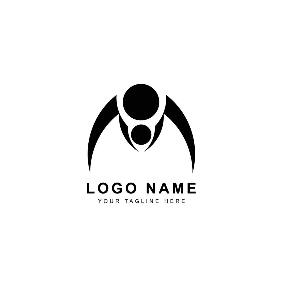 Creative handle drive black logo design vector