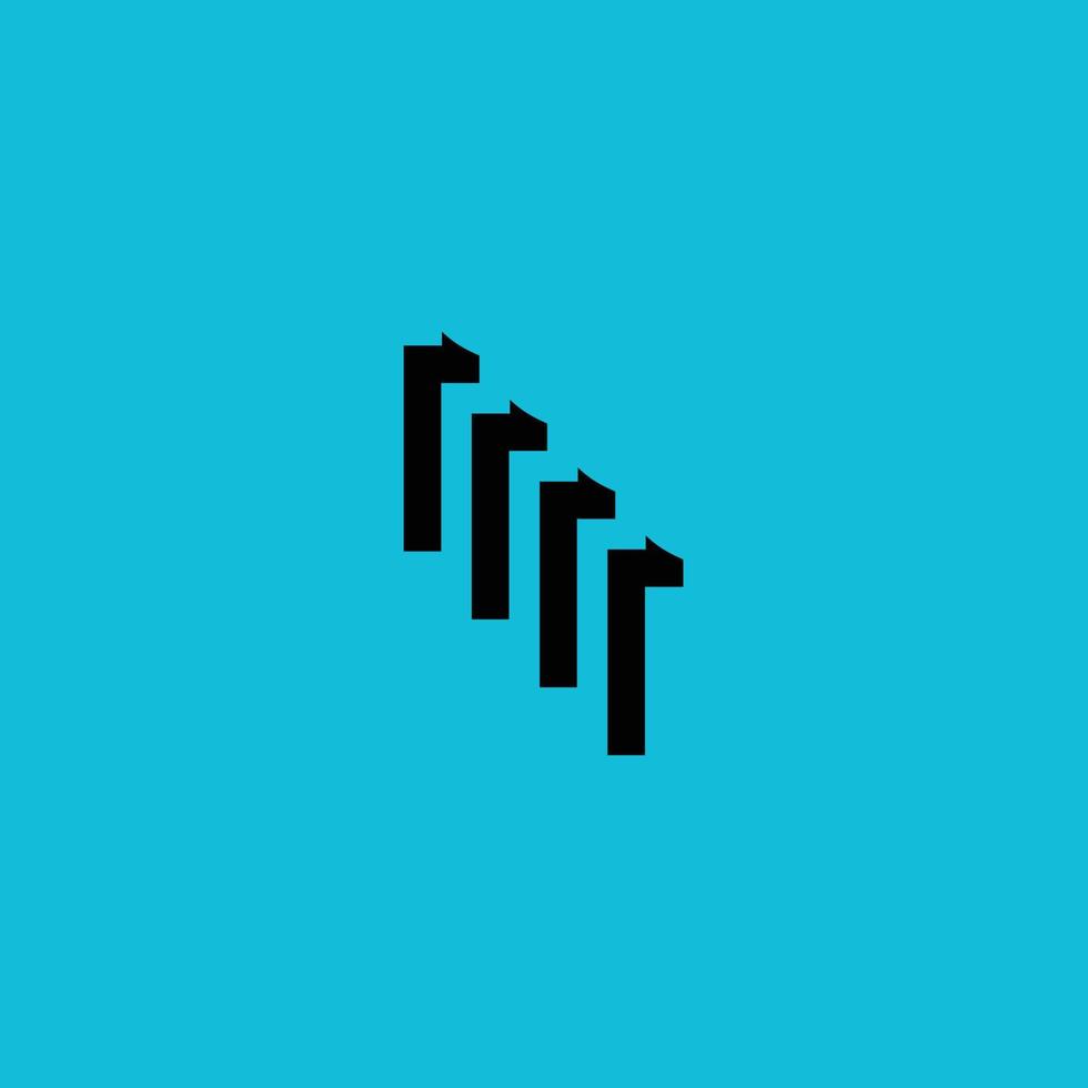 Creative black colour graphic logo design vector
