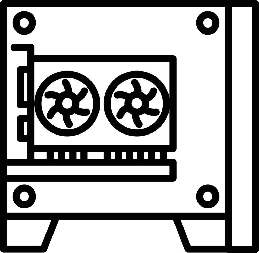 Pc Vector Line Icon