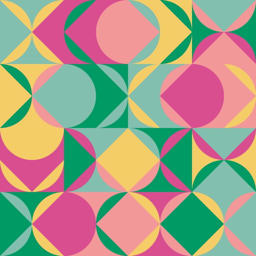 Colourful bright seamless pattern. Trendy design, vintage style. vector