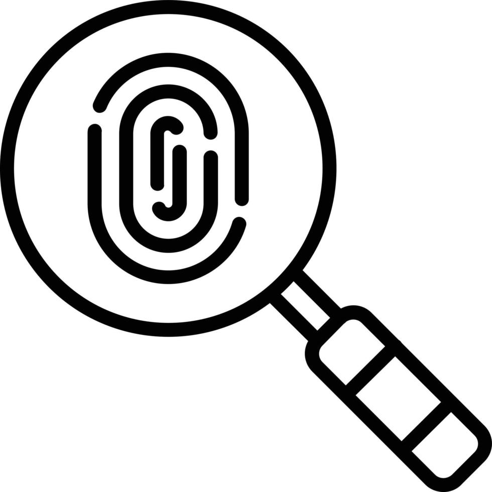 icono de línea de vector de investigación