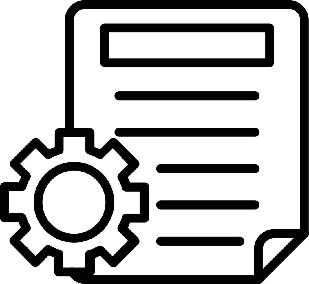 Document Vector Line Icon