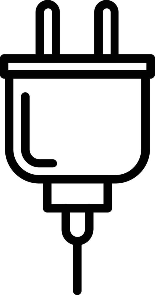 Power Plug Vector Line Icon