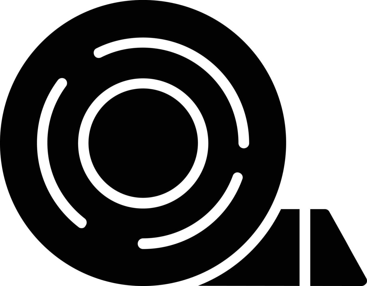 Insulating Tape Glyph Vector Icon