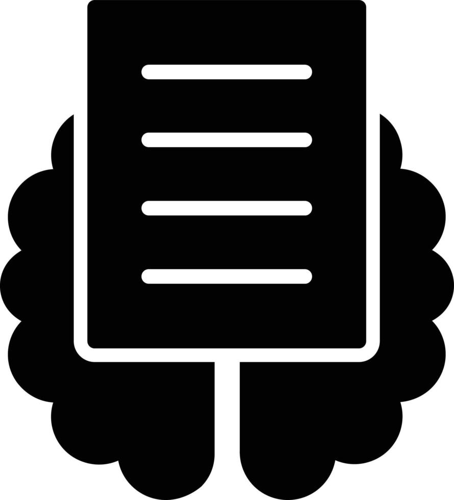 Intelligence Glyph Icon vector