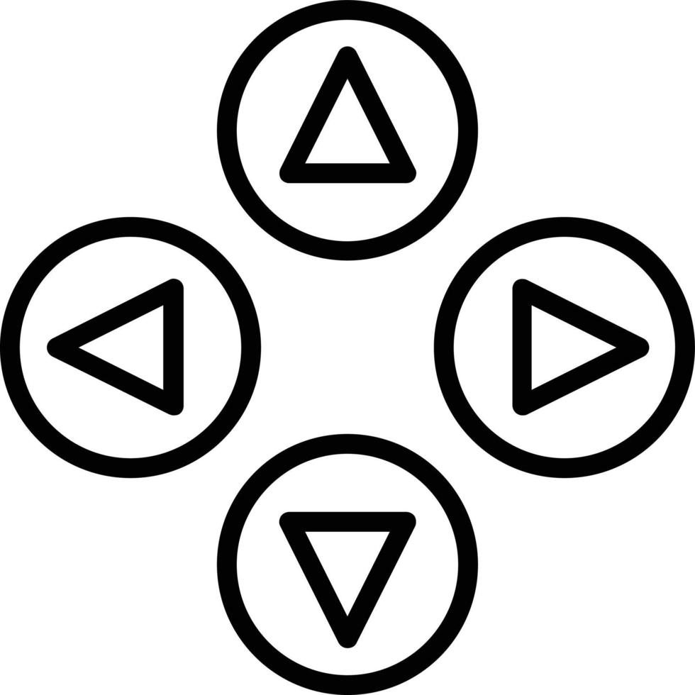 Buttons Vector Line Icon