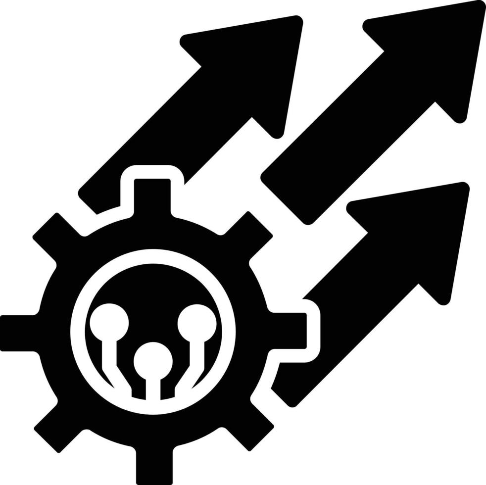 Process Vector Glyph Icon