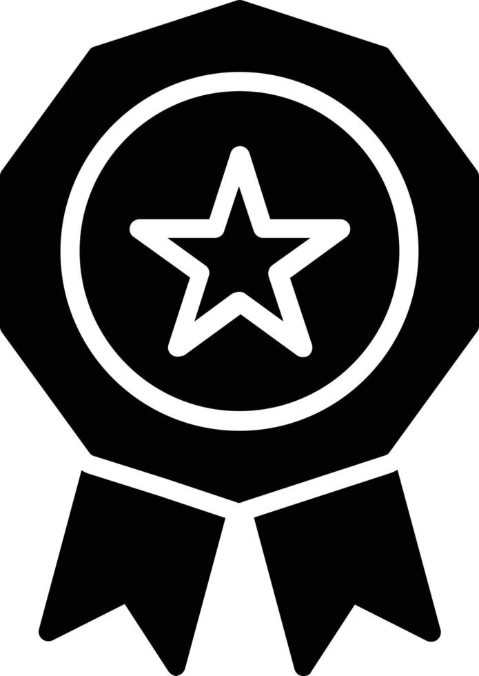 Medal Vector Glyph Icon