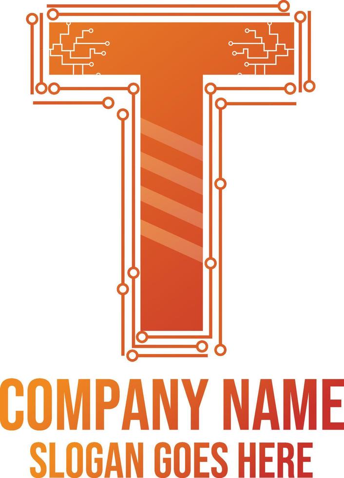 logotipo de vector de tecnología