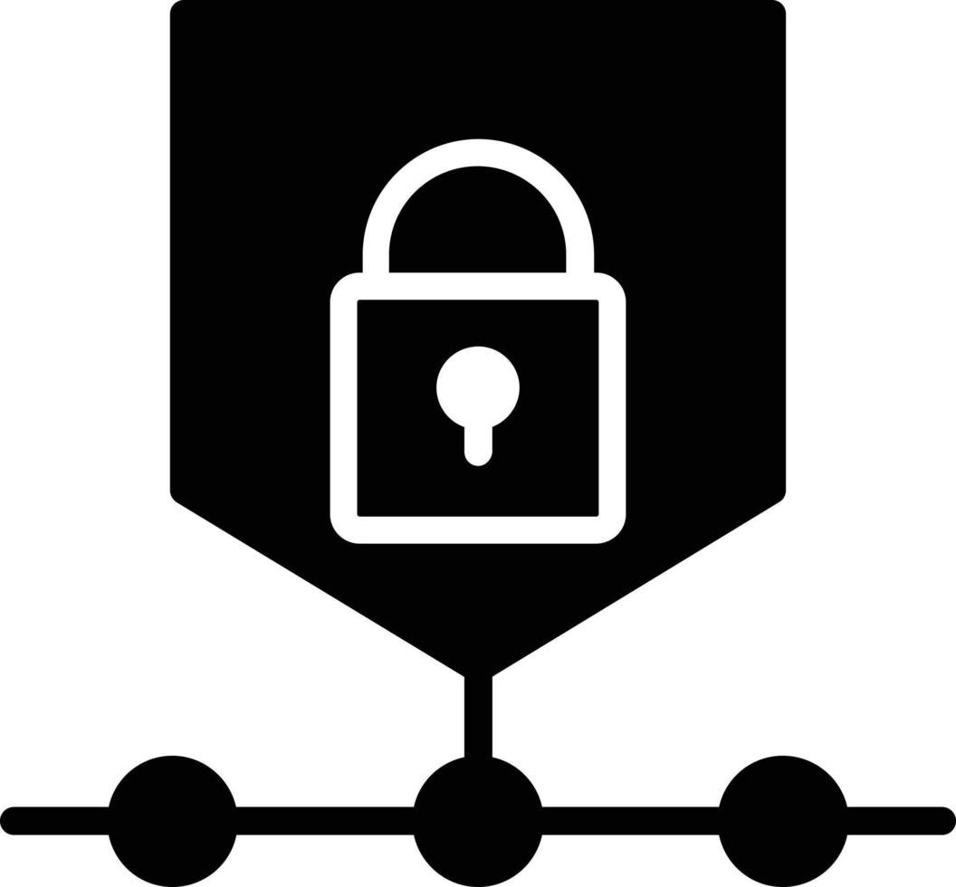 Security Glyph Icon vector