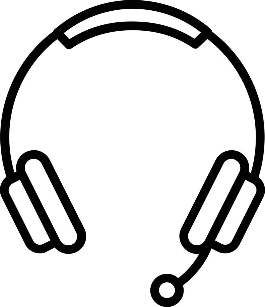 Headphone Vector Line Icon