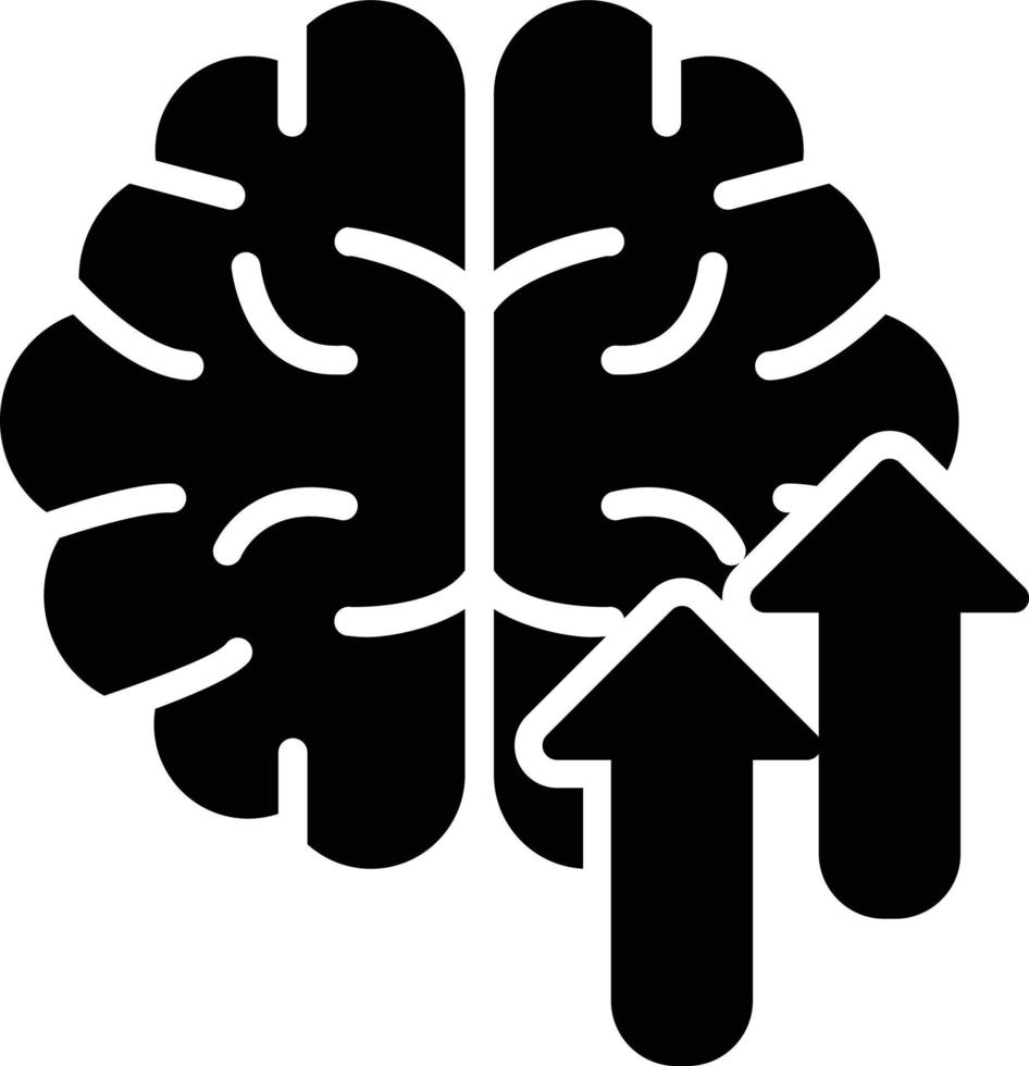 Intellegence Glyph Vector Icon