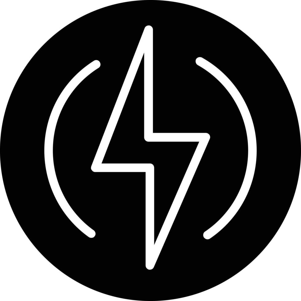 Flash Light Glyph Icon vector