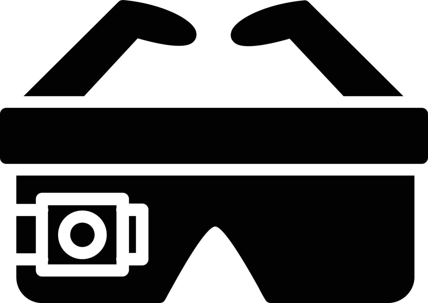 Smart Glasses Vector Glyph Icon