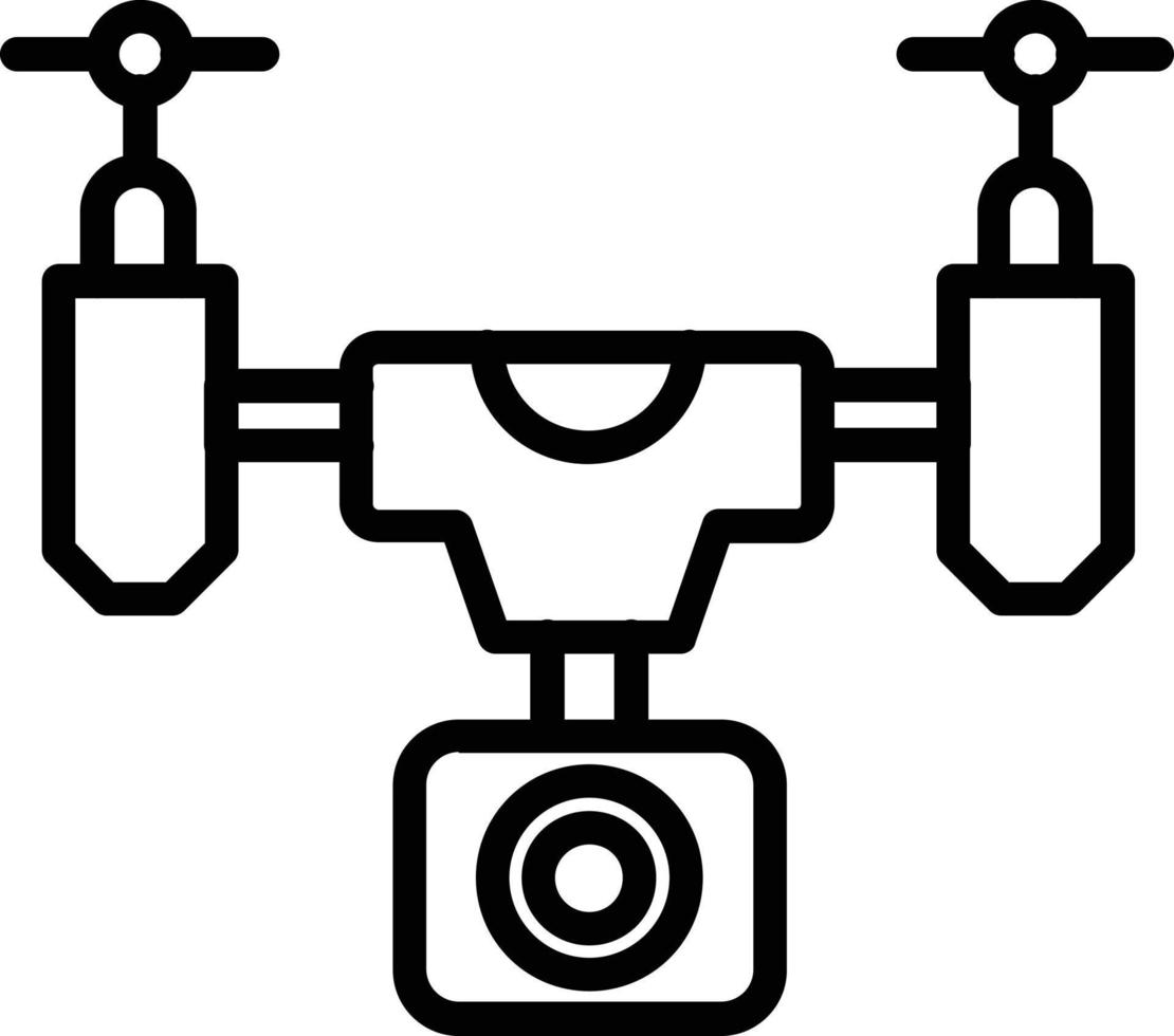 Drone Vector Line Icon