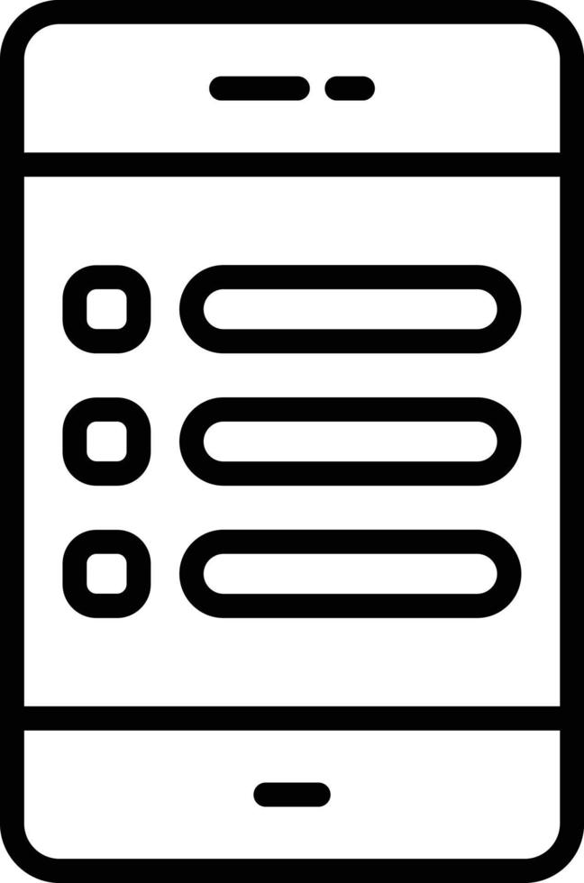 List Vector Line Icon