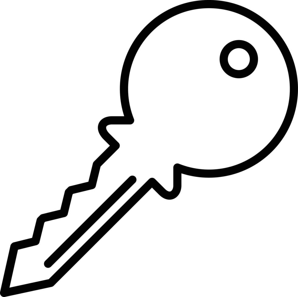 Key Vector Line Icon